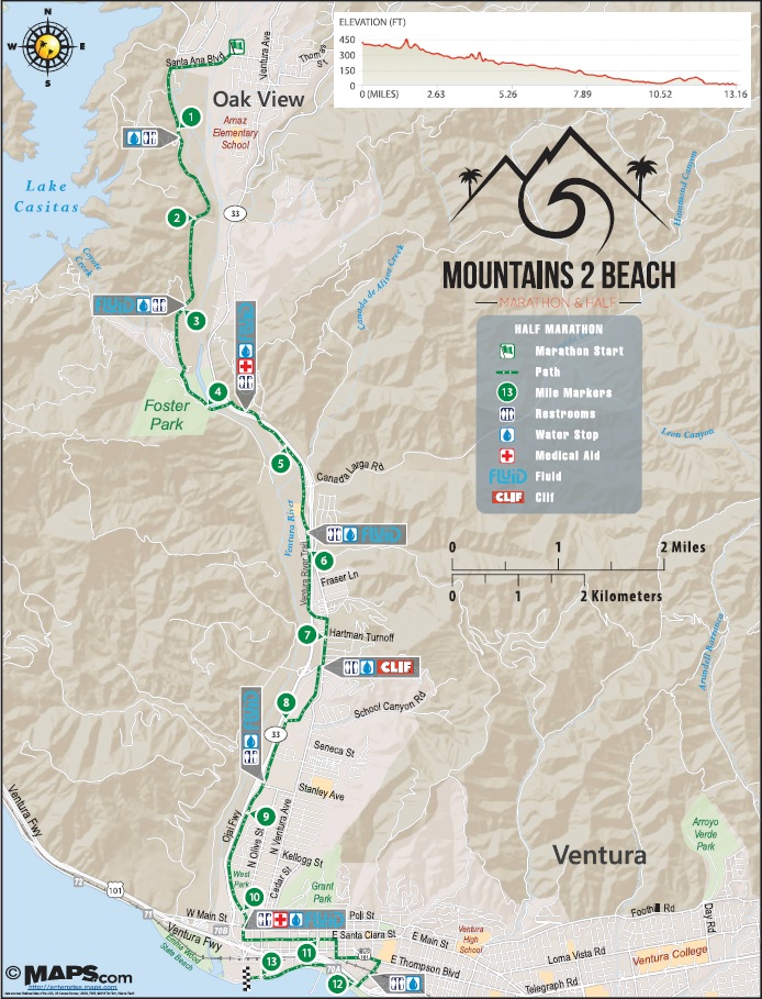 Half Marathon Information Mountains 2 Beach Ventura CAMountains 2